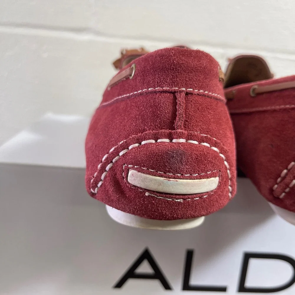 Aldo Bires-62 Red Tassel Loafer Moccasin Driving Shoes Slip On Mens 45 EU/12 US